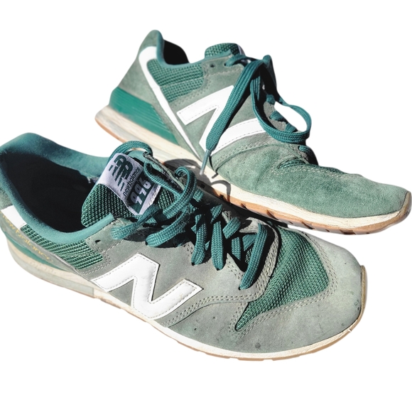 New Balance Other - New Balance Green Suede & Mesh Sneakers